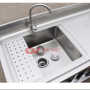 tủ inox tích hợp bồn rửa 800x500x800mm 3