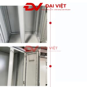 vỏ tủ điện điều khiển 1000x2000x600mm với các khung được lắp sẳn ở mặt trong của tủ
