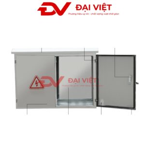 vỏ tủ điện điều khiển inox ngoài trời 2 cửa 800x1000x200mm với ổ khóa được trang bị đảm bảo an toàn