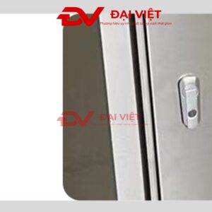 vỏ tủ điện điều khiển inox ngoài trời 2 lớp cửa 800x600x300mm được trang bị khóa bấm tiện lợi