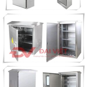 vỏ tủ điện điều khiển ngoài trời 600x350x1000mm với các khung để lắp thiết bị điện bên trong
