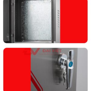 vỏ tủ điện inox trong nhà 400x600x200mm với ổ khóa đảm bảo an toàn