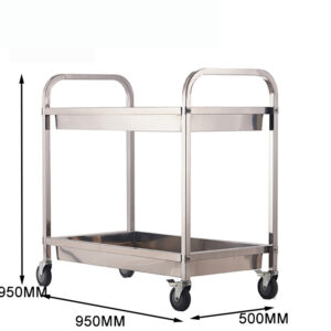 xe đẩy y tế 2 tầng 950x500x950mm Công nghệ hàn TIG bảo vệ mối hàn bằng khí Argon mới nhất