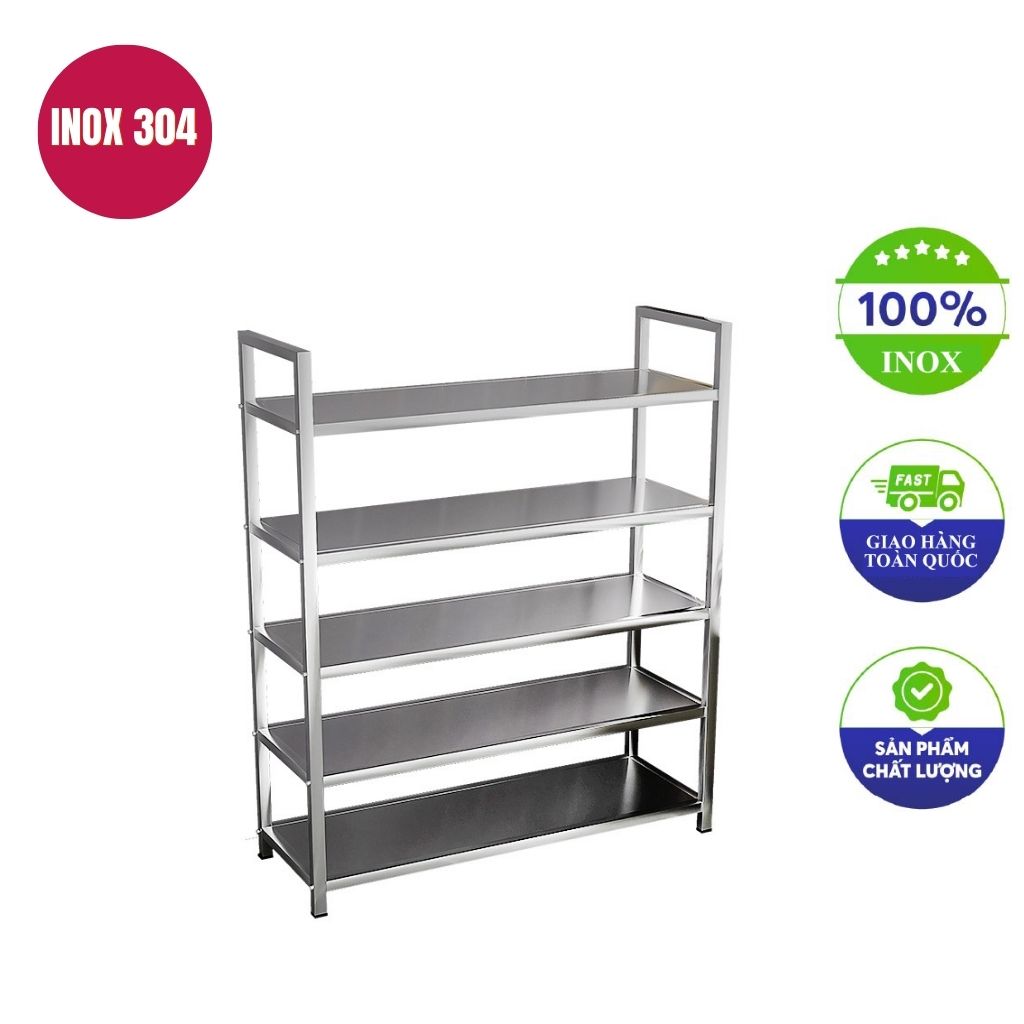 Kệ inox 5 tầng