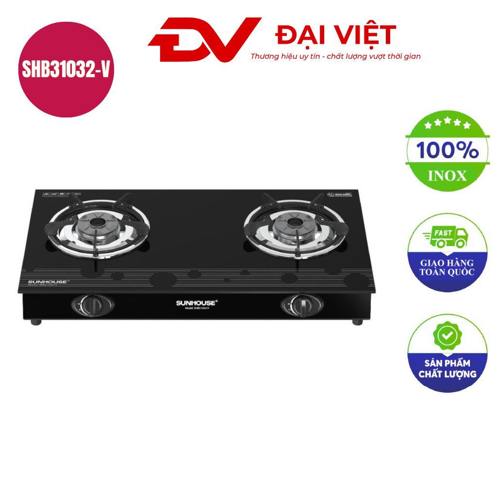 Bếp gas dương kính Sunhouse SHB31032 V Bếp gas dương kính Sunhouse SHB31032 V