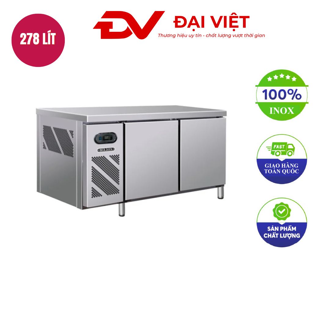 Bàn mát 2 cánh inox Berjaya BS 2DC4/Z dài 1.2m Bàn mát 2 cánh inox Berjaya BS 2DC4/Z dài 1.2m