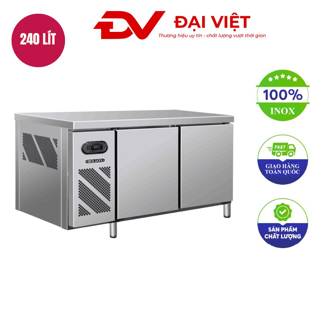 Bàn nửa đông nửa mát 2 cánh inox Berjaya BS 2DCF4/Z 1m2 Bàn nửa đông nửa mát 2 cánh inox Berjaya BS 2DCF4/Z 1m2