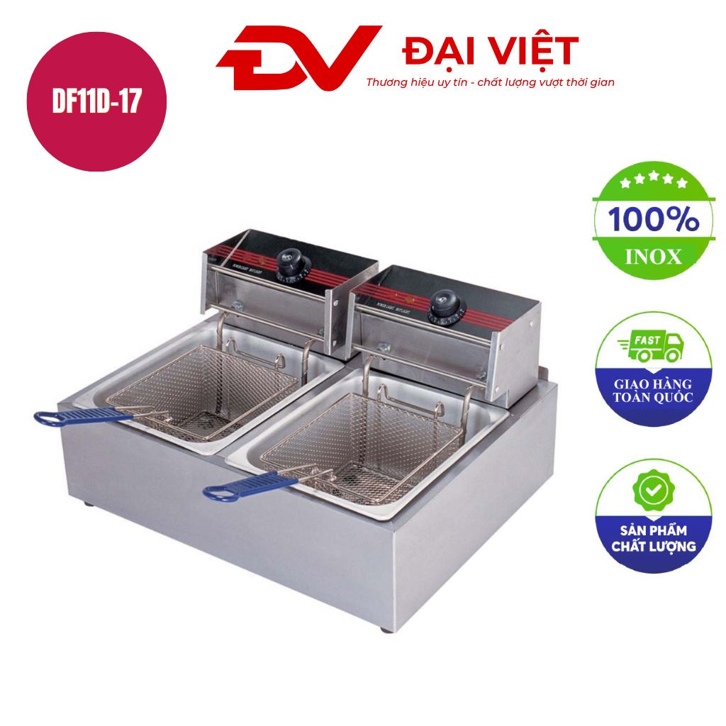 Bếp chiên nhúng điện đôi Berjaya DF11D 17 Bếp chiên nhúng điện đôi Berjaya DF11D 17