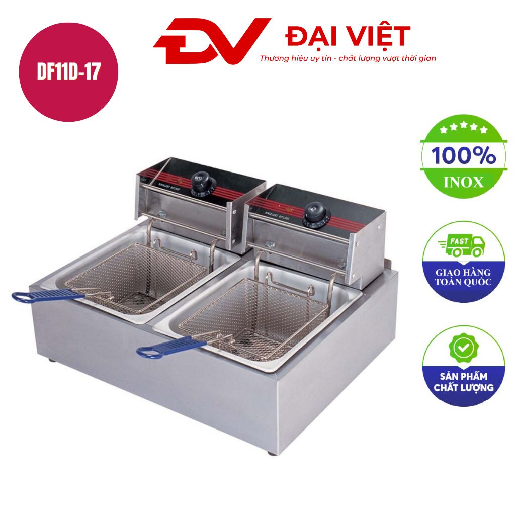 Bếp chiên nhúng điện đôi Berjaya DF11D 17 Bếp chiên nhúng điện đôi Berjaya DF11D 17