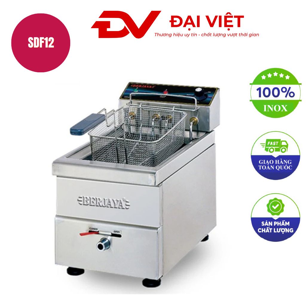 Bếp chiên nhúng điện đơn 9 Lít Berjaya SDF12 Bếp chiên nhúng điện đơn 9 Lít Berjaya SDF12