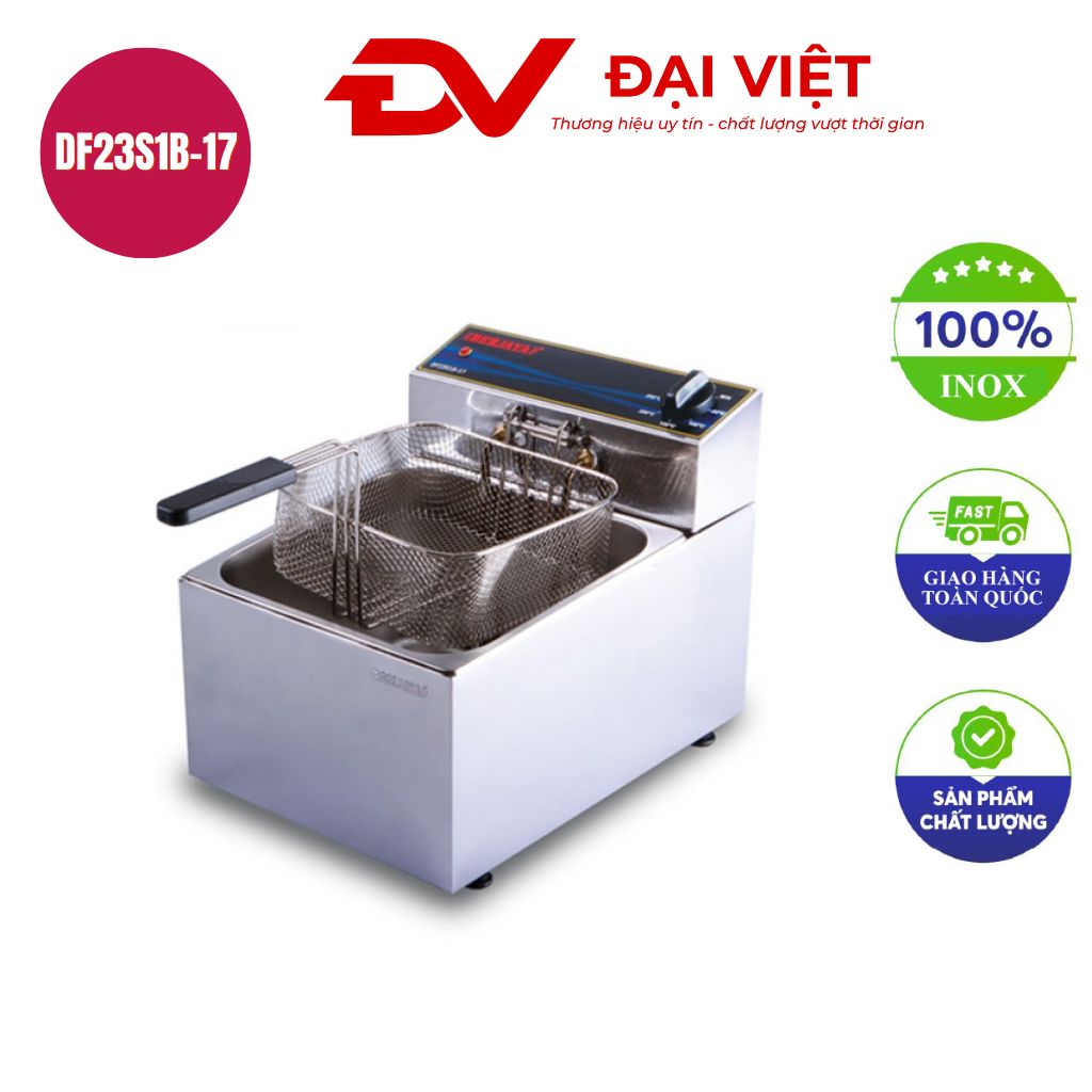 Bếp chiên nhúng đơn dùng điện DF23S1B 17 Bếp chiên nhúng đơn dùng điện DF23S1B 17