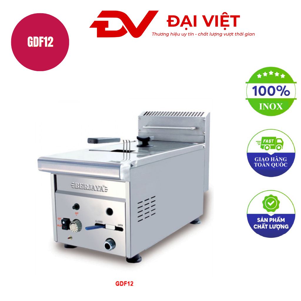 Bếp chiên nhúng đơn dùng gas GDF12 Bếp chiên nhúng đơn dùng gas GDF12
