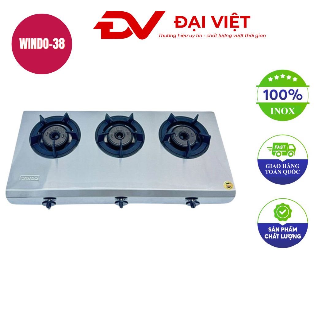 Bếp gas khè công nghiệp WINDO 3 lò khè windo 38 Bếp gas khè công nghiệp WINDO 3 lò khè windo 38