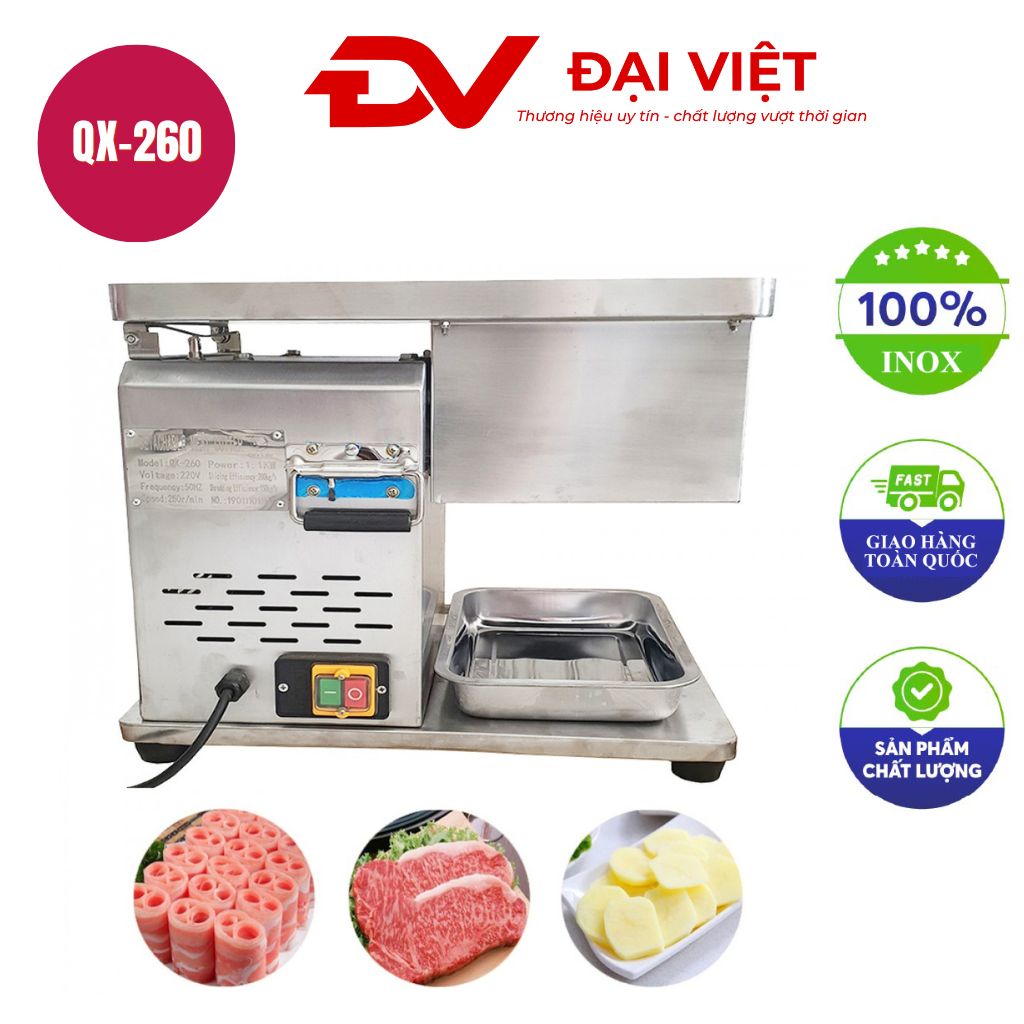 Máy Thái Thịt Tươi Sống Goodfor QX 260 (1500w) Máy Thái Thịt Tươi Sống Goodfor QX 260 (1500w)