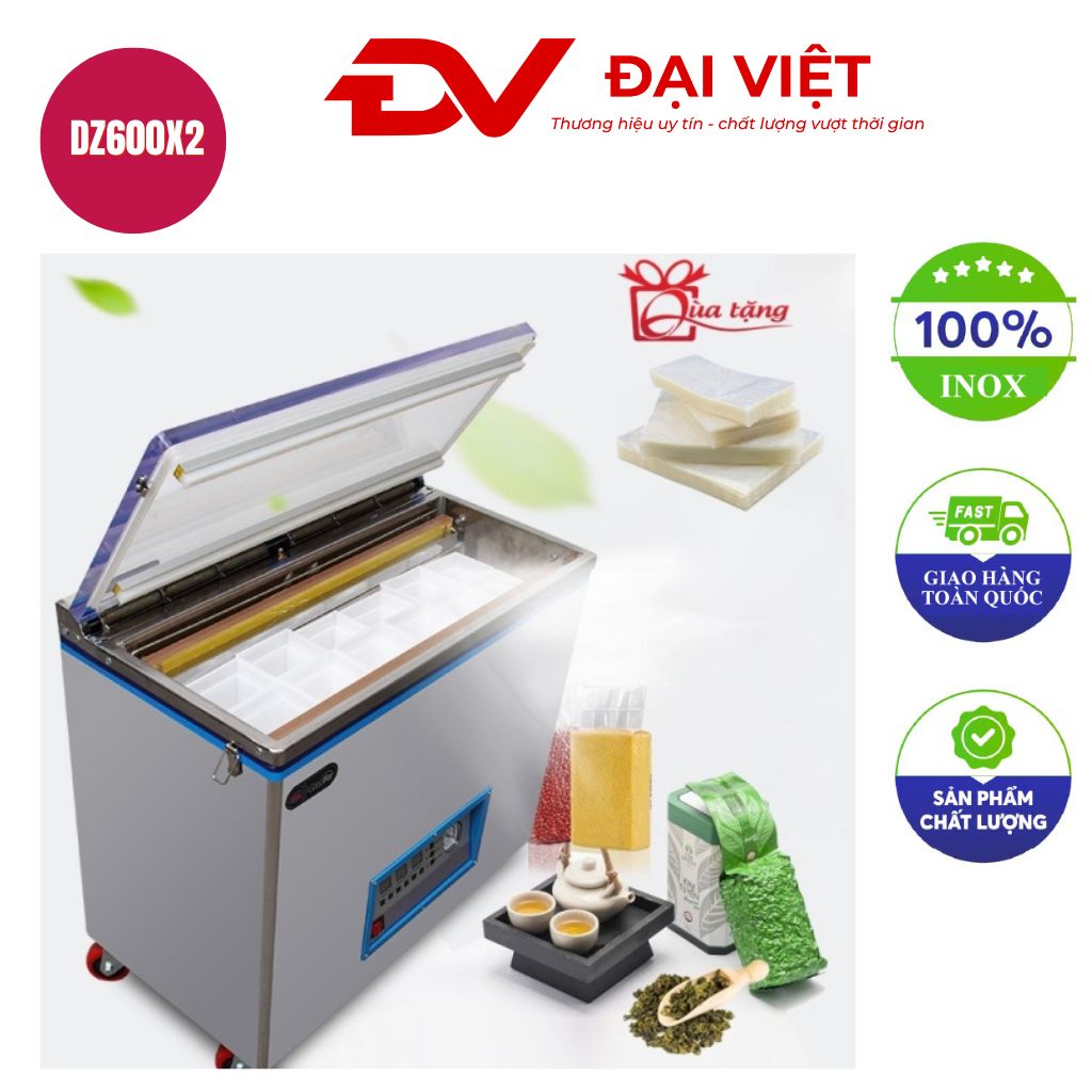 Máy hút chân không Chè Dz600x2 Máy hút chân không Chè Dz600x2