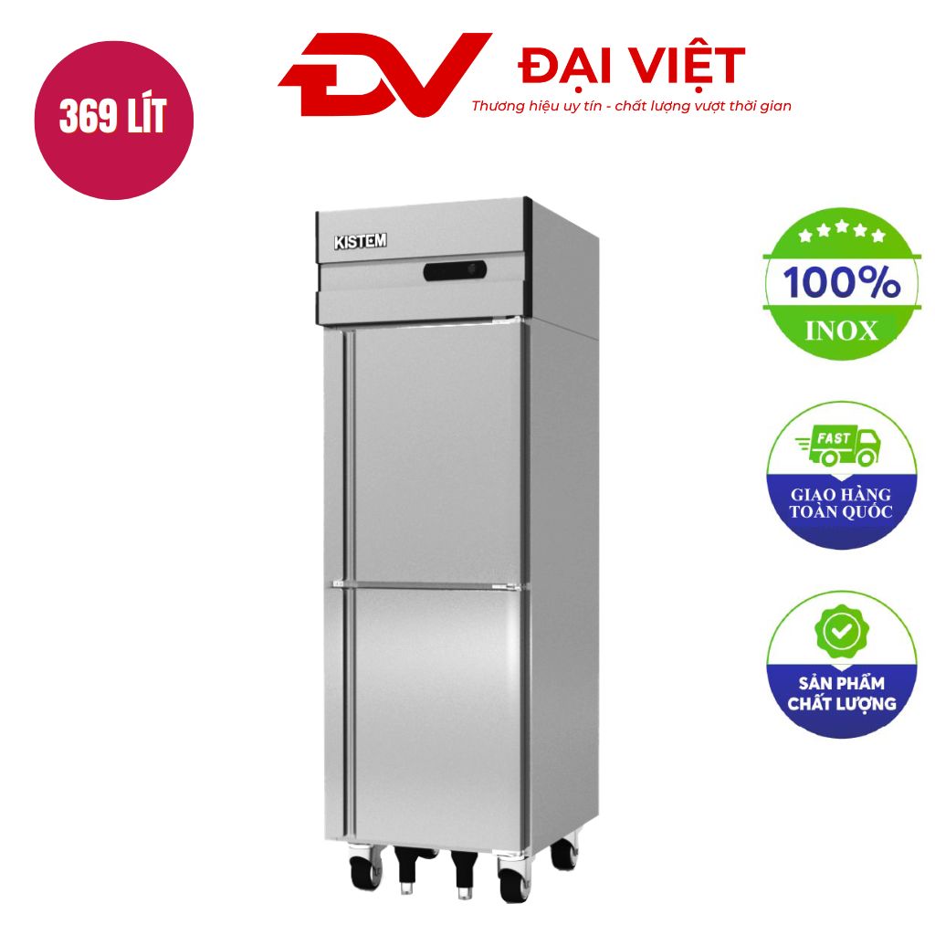 Tủ lạnh đứng 2 cánh inox làm lạnh trực tiếp Tủ lạnh đứng 2 cánh inox làm lạnh trực tiếp