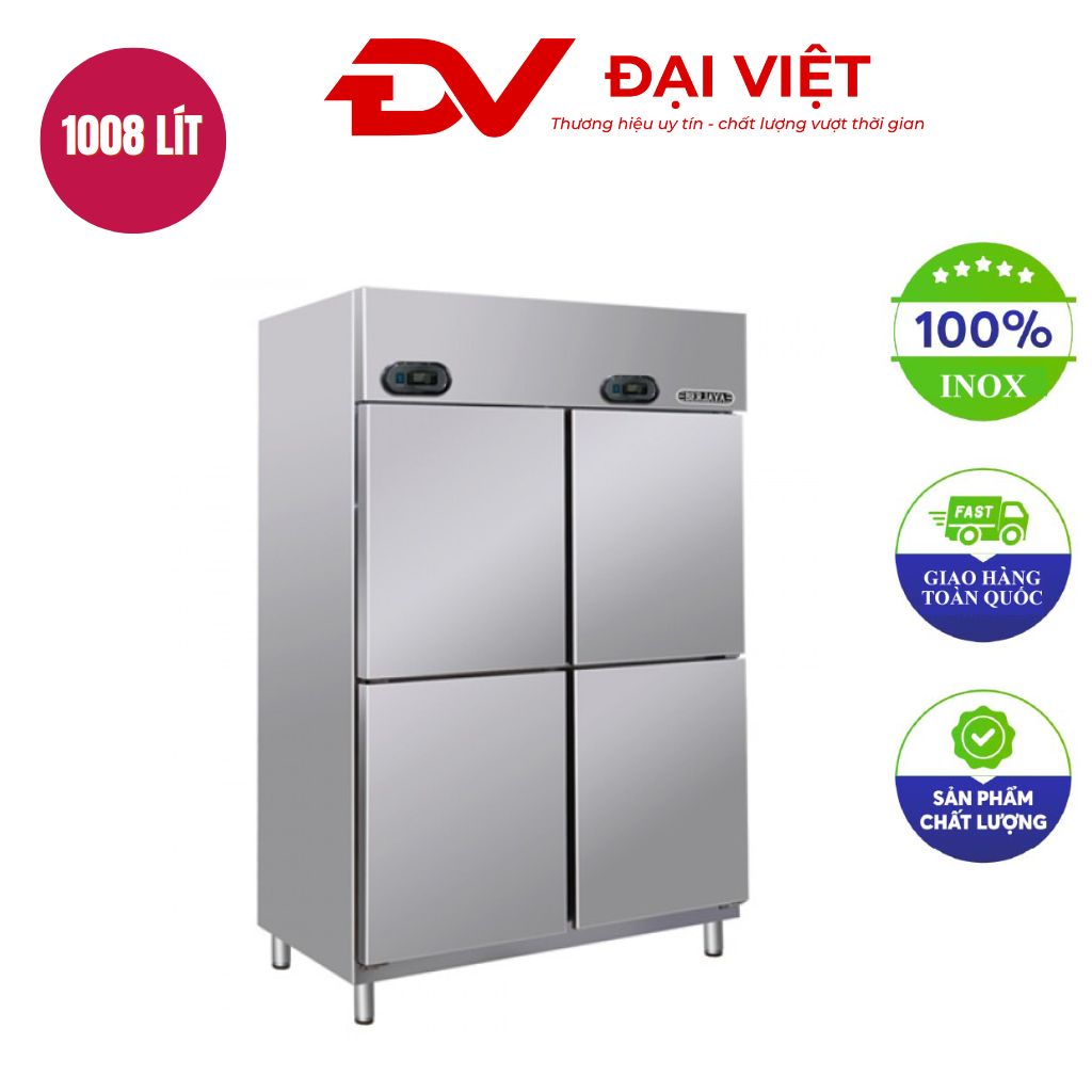 Tủ nửa đông nửa mát 4 cánh inox Berjaya BS DU2F2C/Z Tủ nửa đông nửa mát 4 cánh inox Berjaya BS DU2F2C/Z