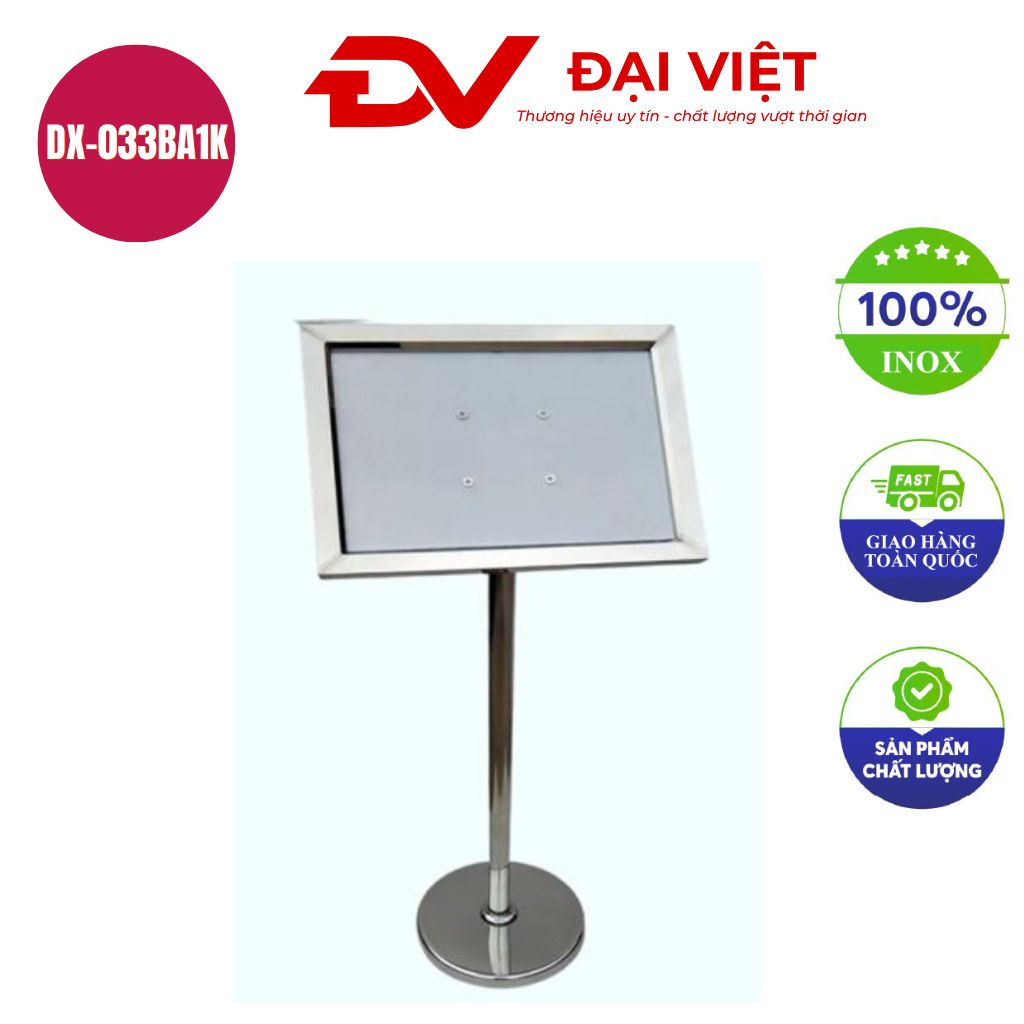 Bảng chỉ dẫn inox A1 tăng giảm không thùng DX 033BA1K Bảng chỉ dẫn inox A1 tăng giảm không thùng DX 033BA1K