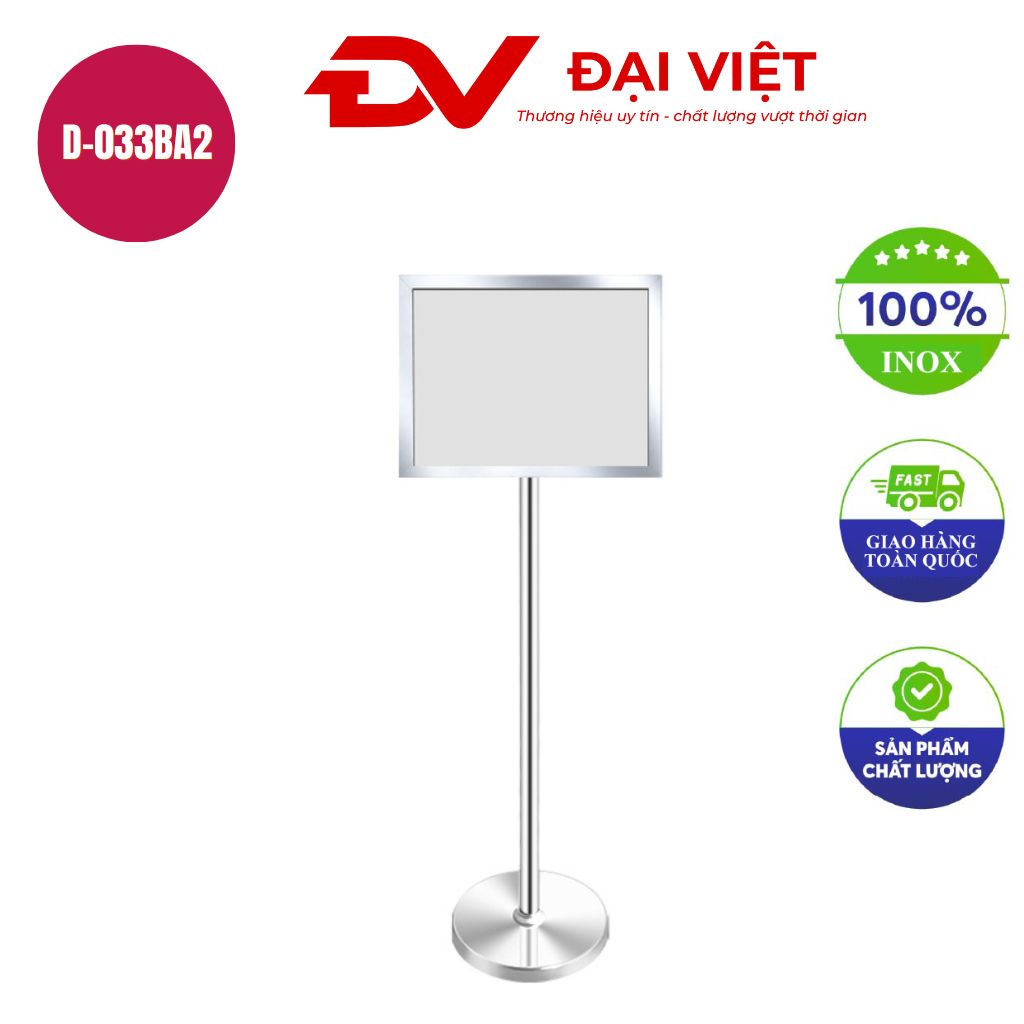 Bảng chỉ dẫn inox A2 D 033BA2 Bảng chỉ dẫn inox A2 D 033BA2