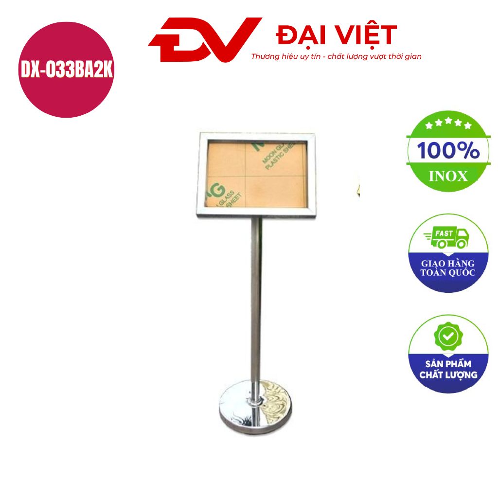 Bảng chỉ dẫn inox A2 tăng giảm không thùng DX 033BA2K Bảng chỉ dẫn inox A2 tăng giảm không thùng DX 033BA2K