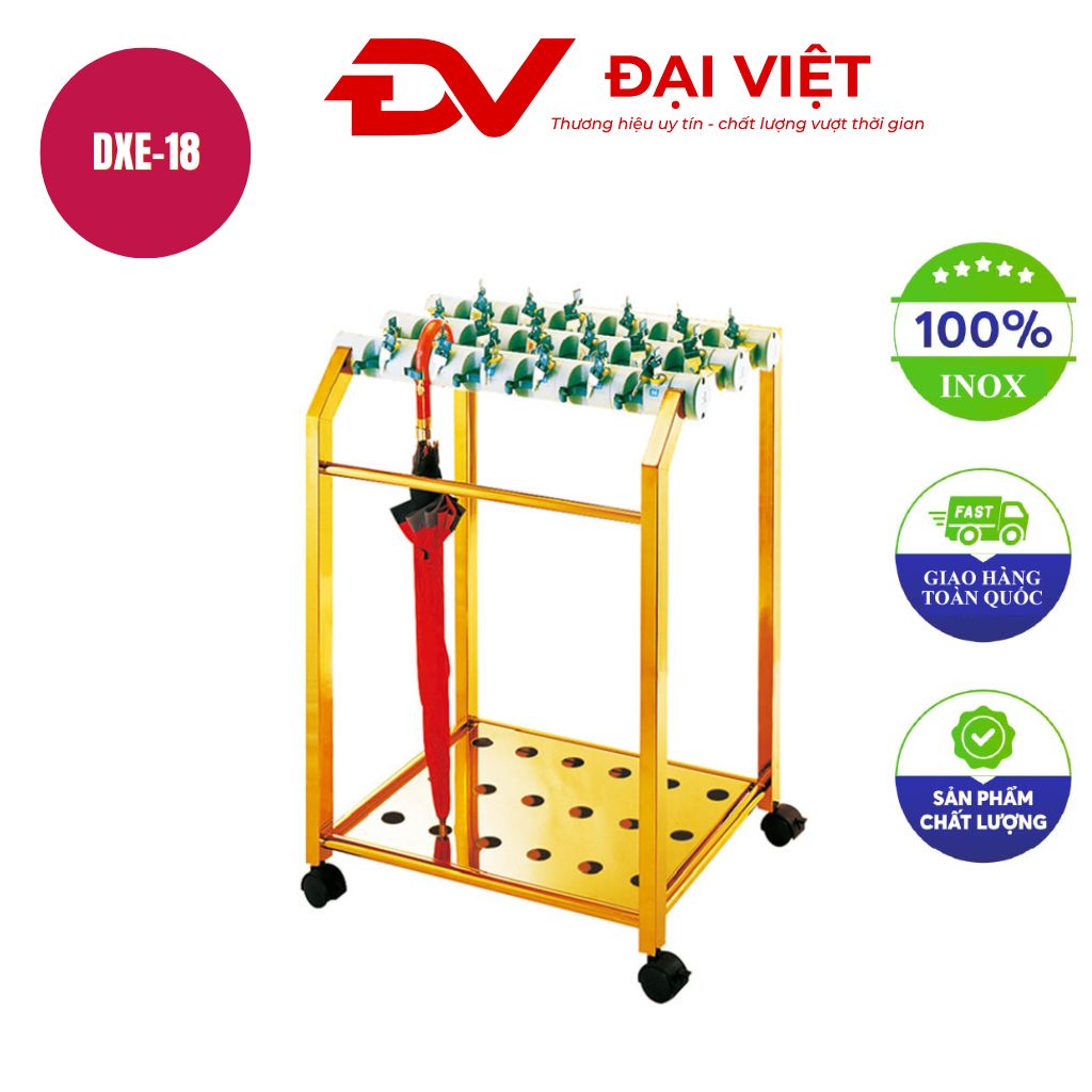 Kệ để ô dù 18 ô có khóa DXE 18 Kệ để ô dù 18 ô có khóa DXE 18