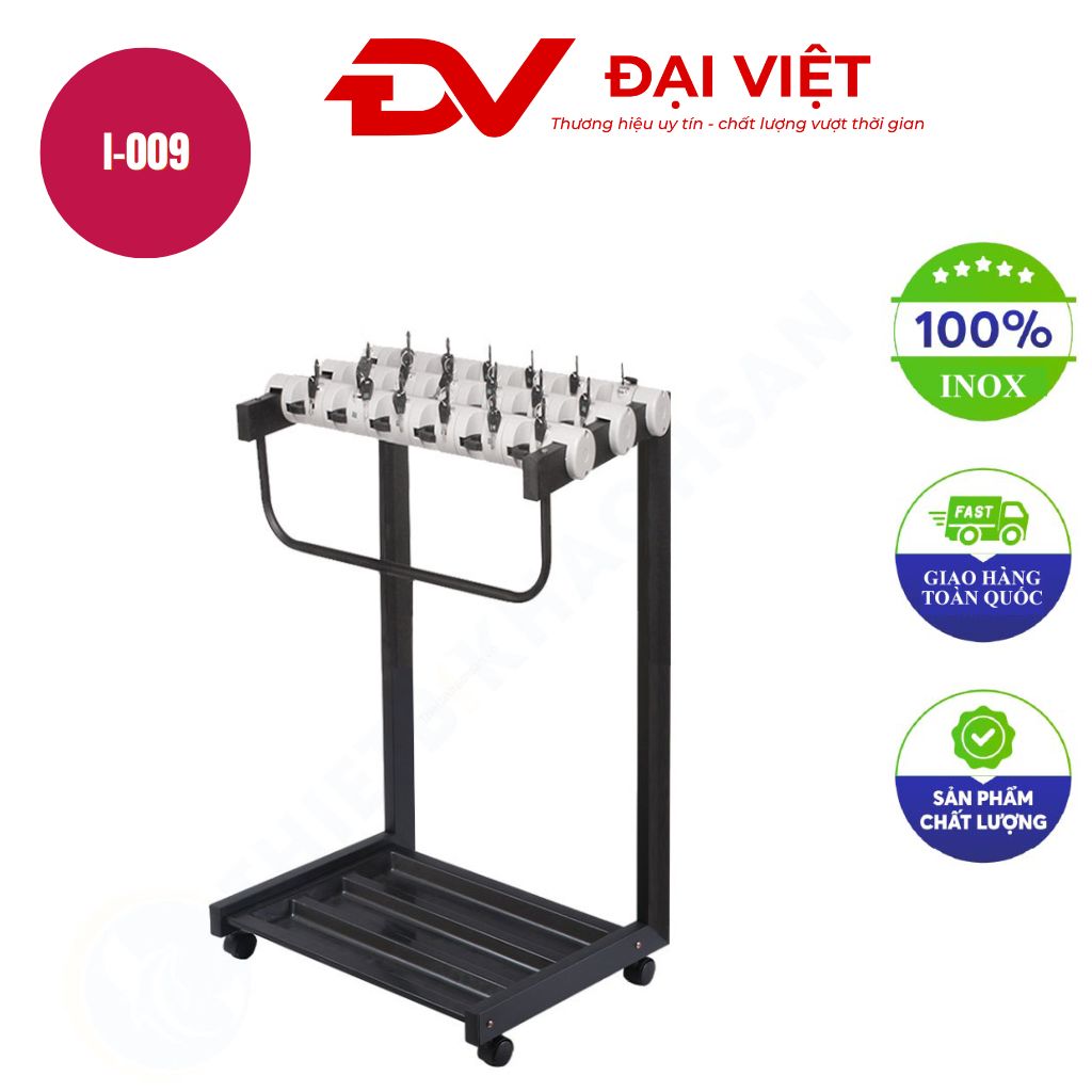 Kệ để ô dù 18 ô có khóa I 009 Kệ để ô dù 18 ô có khóa I 009