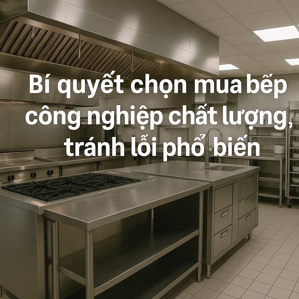 Bí quyết chọn mua bếp công nghiệp chất lượng, tránh lỗi phổ biến Bí quyết chọn mua bếp công nghiệp chất lượng, tránh lỗi phổ biến