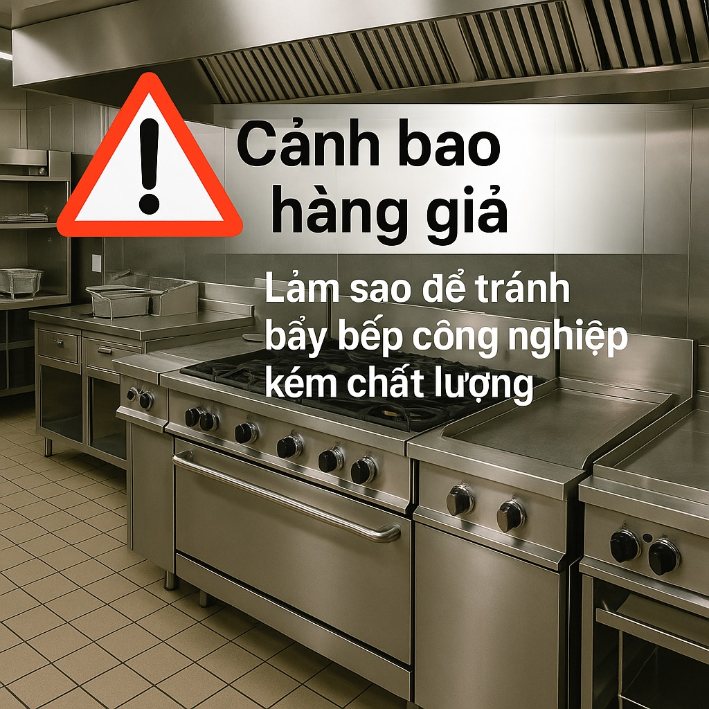Cảnh báo hàng giả Làm sao để tránh bẫy bếp công nghiệp kém chất lượng Cảnh báo hàng giả Làm sao để tránh bẫy bếp công nghiệp kém chất lượng