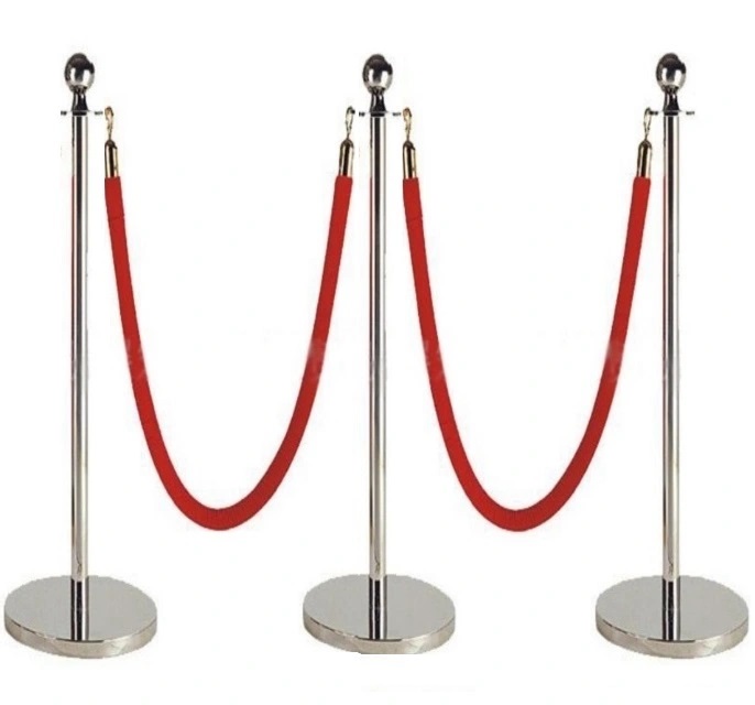 Cột chắn inox dây nhung