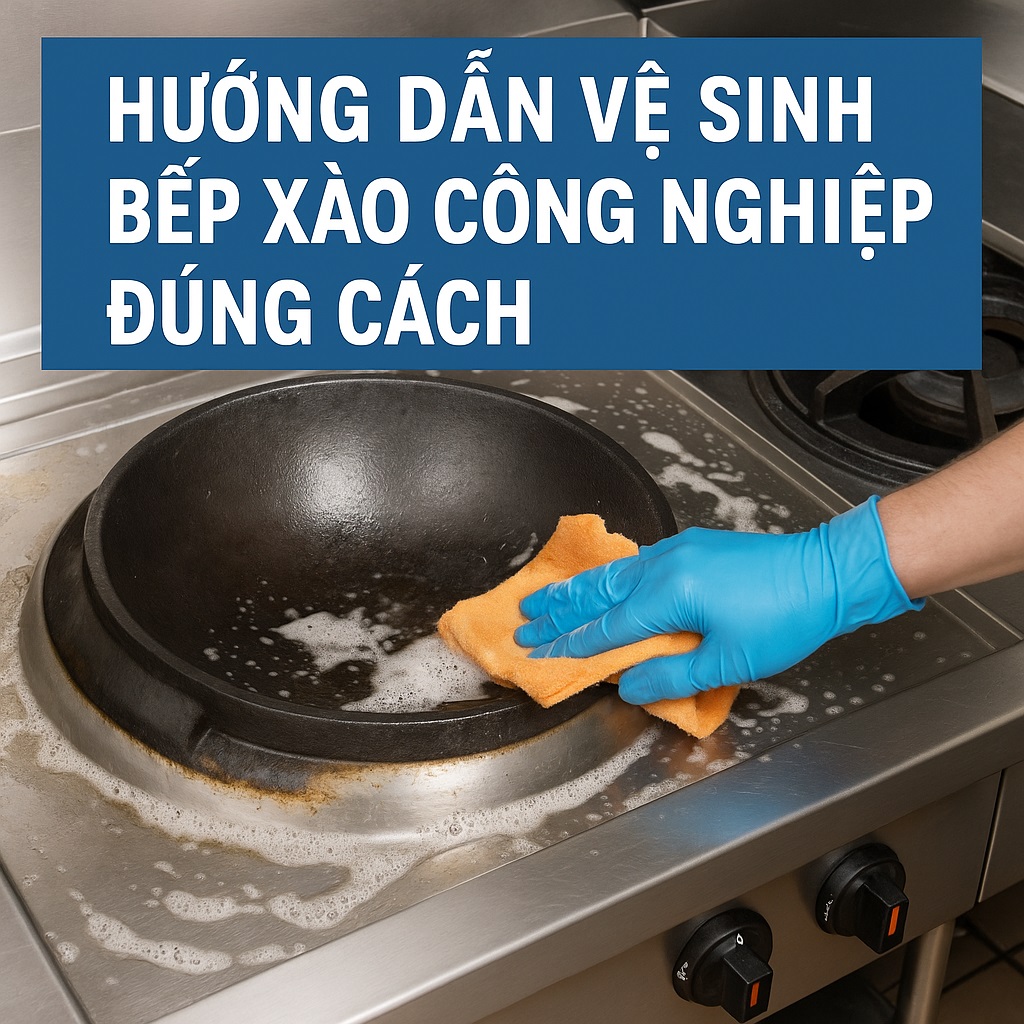 Hướng dẫn vệ sinh bếp xào công nghiệp đúng cách Hướng dẫn vệ sinh bếp xào công nghiệp đúng cách