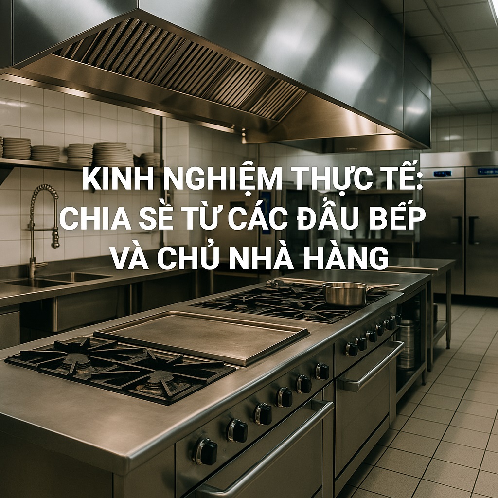 Kinh nghiệm thực tế Chia sẻ từ các đầu bếp và chủ nhà hàng Kinh nghiệm thực tế Chia sẻ từ các đầu bếp và chủ nhà hàng