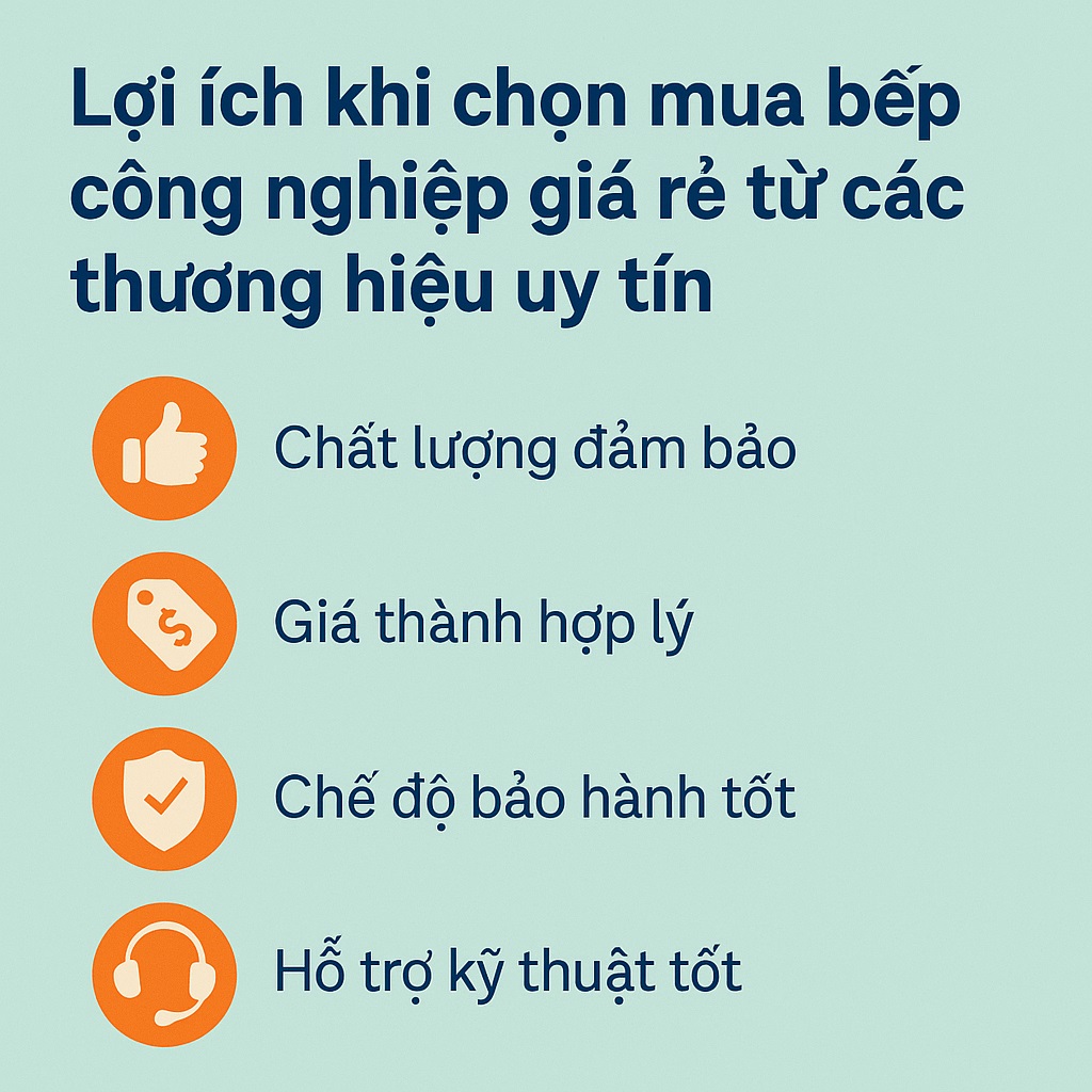 Lợi ích khi chọn mua bếp công nghiệp giá rẻ từ các thương hiệu uy tín Lợi ích khi chọn mua bếp công nghiệp giá rẻ từ các thương hiệu uy tín
