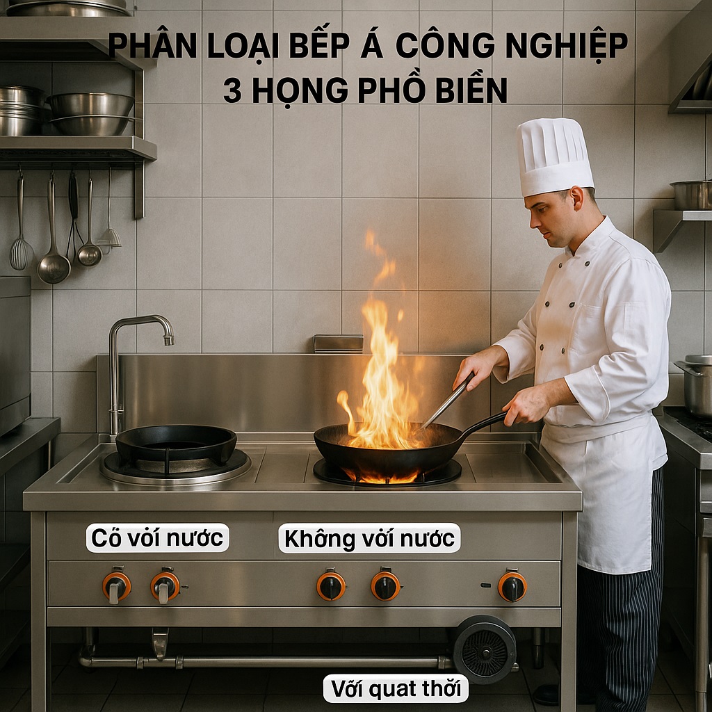 Phân loại bếp á công nghiệp 3 họng phổ biến Phân loại bếp á công nghiệp 3 họng phổ biến