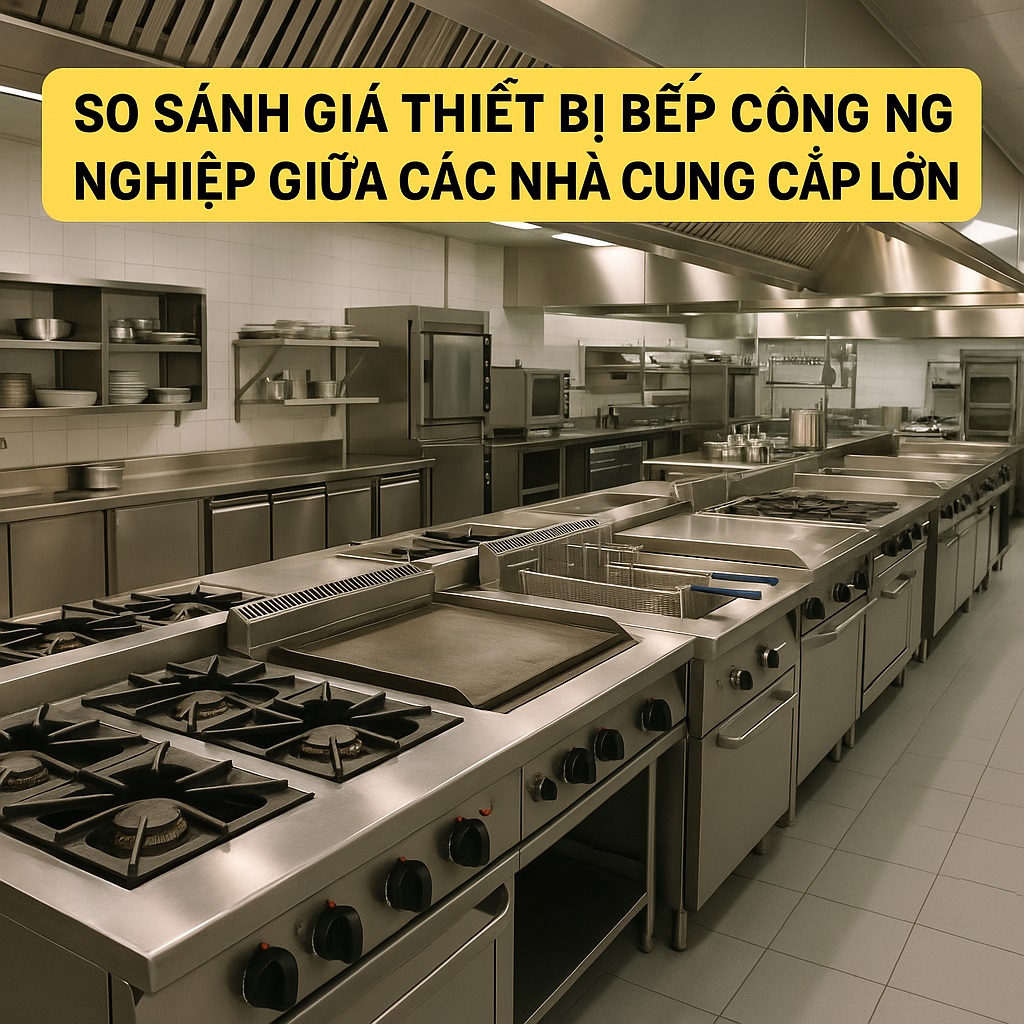 So sánh giá thiết bị bếp công nghiệp giữa các nhà cung cấp lớn So sánh giá thiết bị bếp công nghiệp giữa các nhà cung cấp lớn