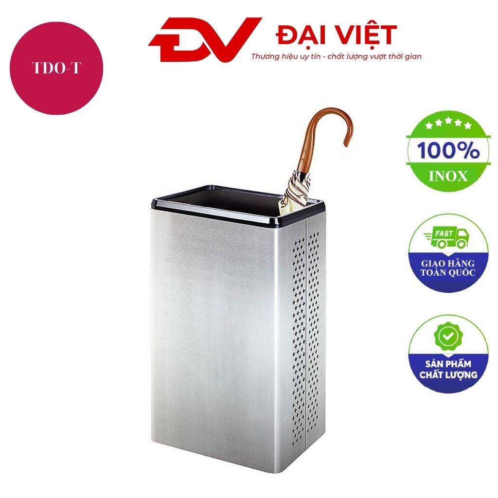 Thùng đựng ô dù chữ nhật bằng inox Thùng đựng ô dù chữ nhật bằng inox