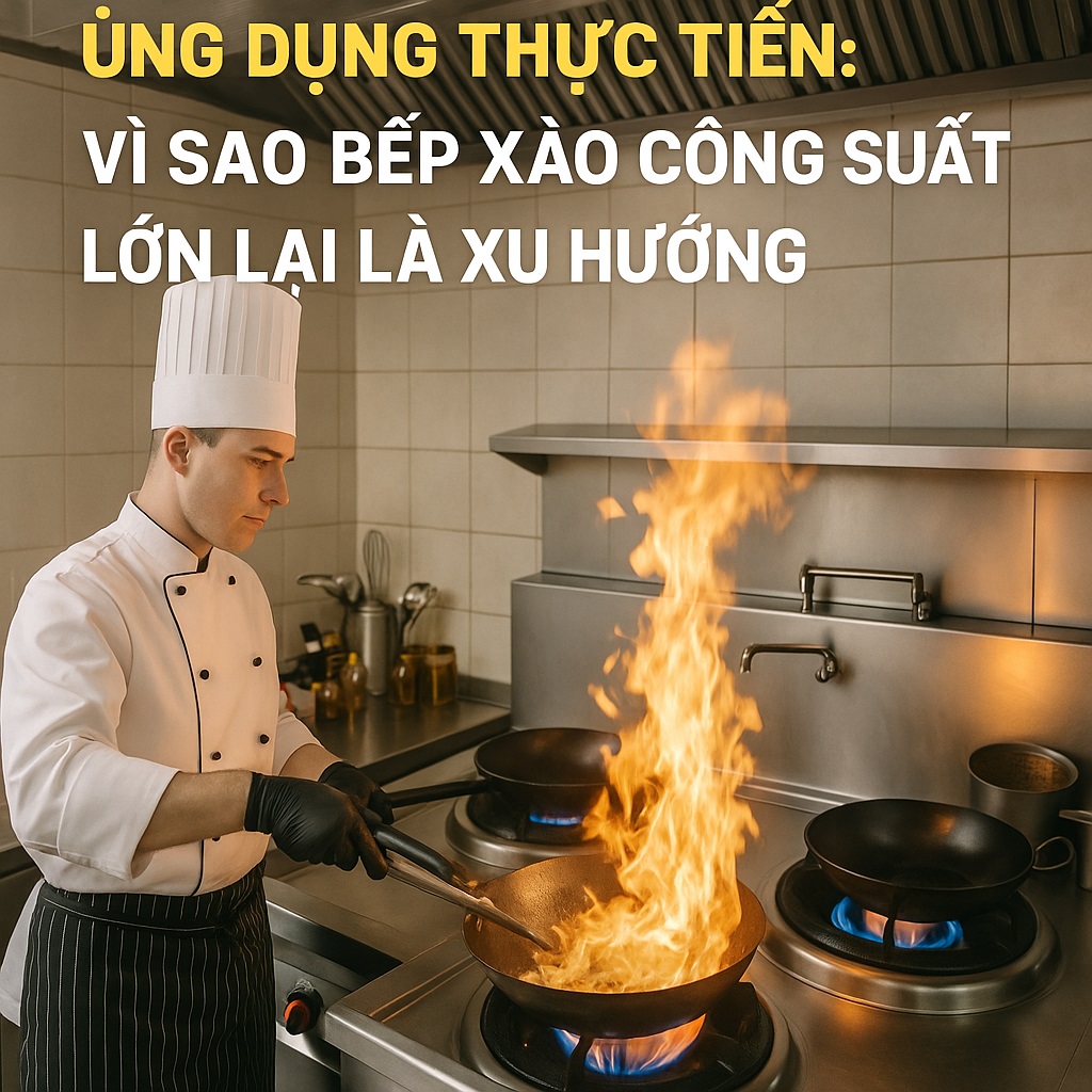 Ứng dụng thực tiễn Vì sao bếp xào công suất lớn lại là xu hướng Ứng dụng thực tiễn Vì sao bếp xào công suất lớn lại là xu hướng