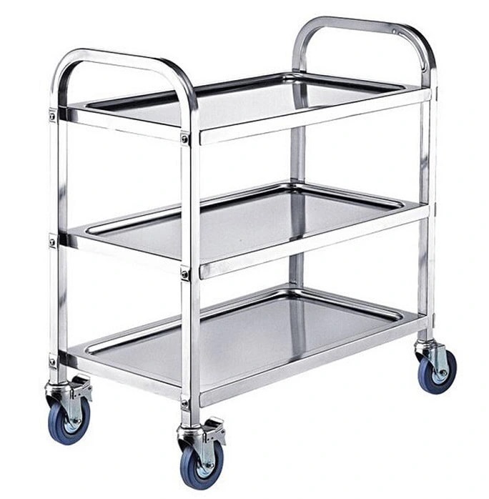Xe đẩy inox 3 tầng