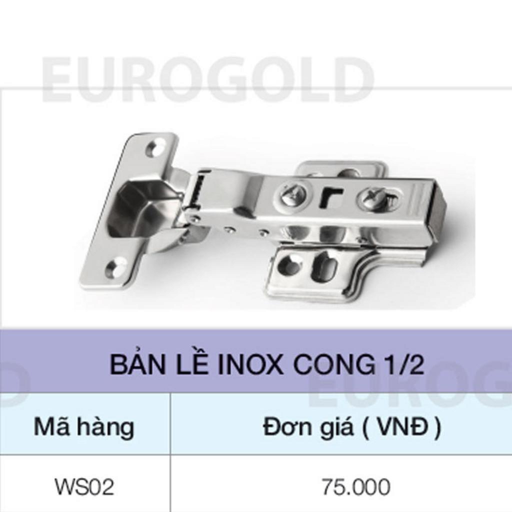 Bản lề inox cong 1/2 Eurogold EWS102 image