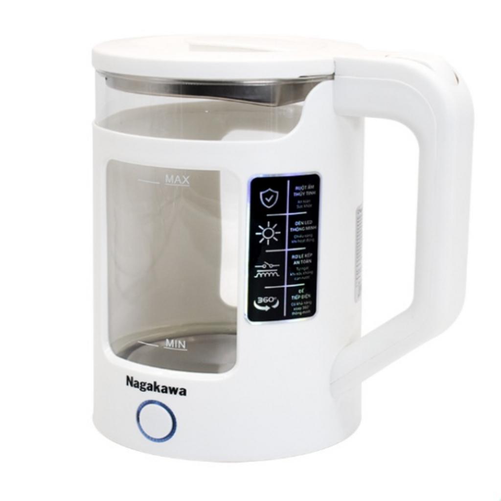 Thiết kế thân ấm hai lớp an toàn của Ấm siêu tốc Nagakawa NAG0318