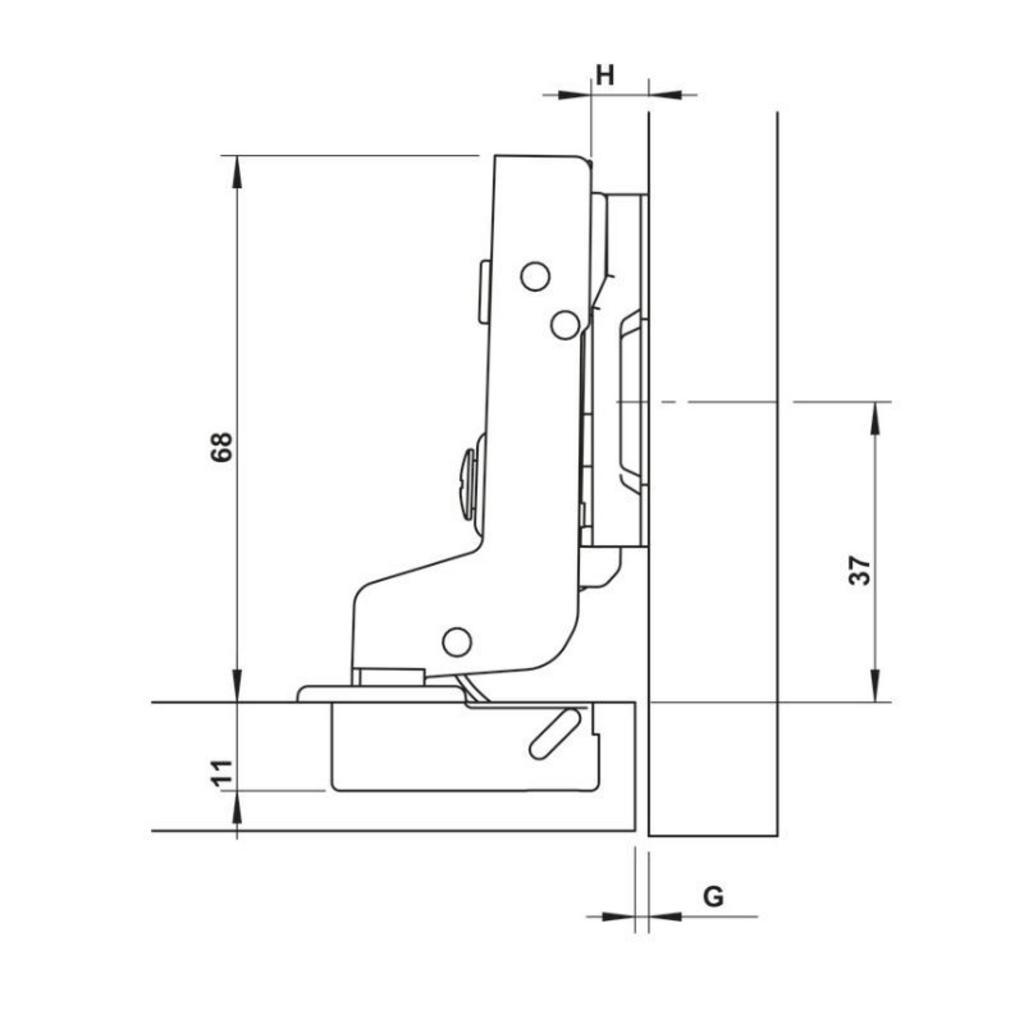Ưu điểm nổi bật của bản lề Metalla SM 110° Hafele