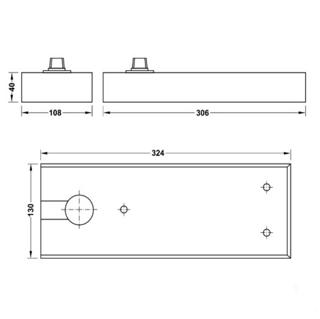 Thông số kỹ thuật của Bản Lề Sàn DCL41 EN5 250Kg Hafele 932.84.040
