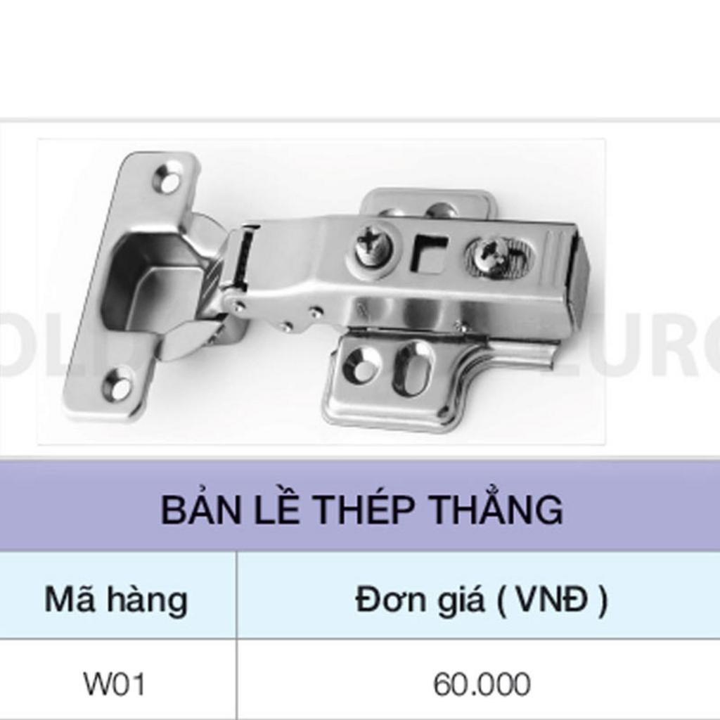 Tổng quan về Bản lề thép thẳng Eurogold W01