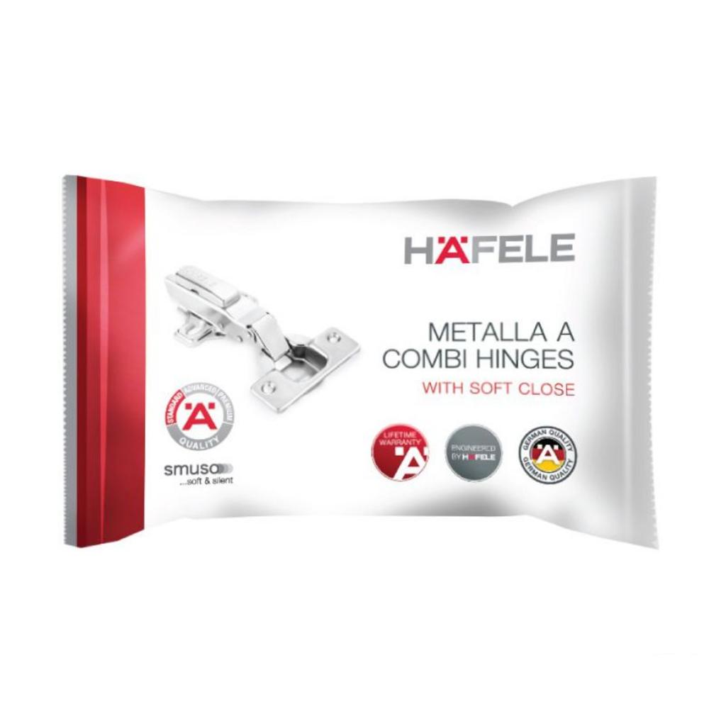 Thông số kỹ thuật của bản lề trùm ngoài Metalla A DIY 110º Hafele 493.03.021