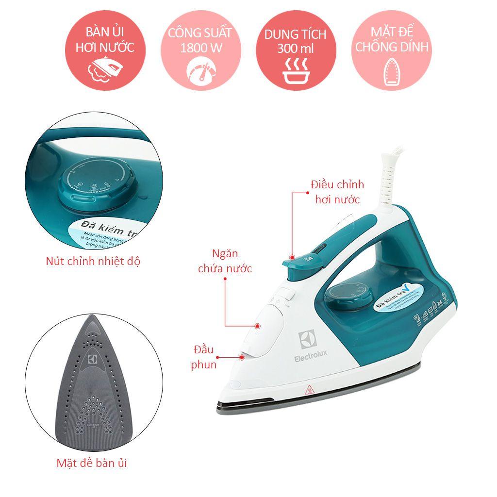 Thông số kỹ thuật bàn ủi hơi nước Electrolux ESI5126