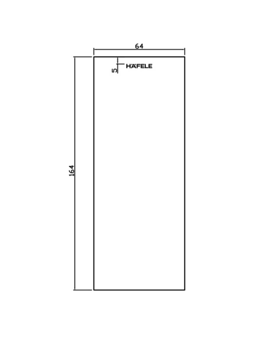 Thông số kỹ thuật của Bas Hộp Cho Cửa Mở Xoay Mở Trái Hafele 981.59.090