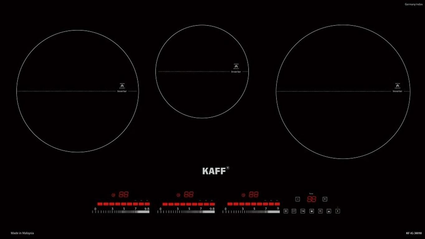 Thông số kỹ thuật Bếp từ Kaff 3 vùng nấu KF-IG3001II