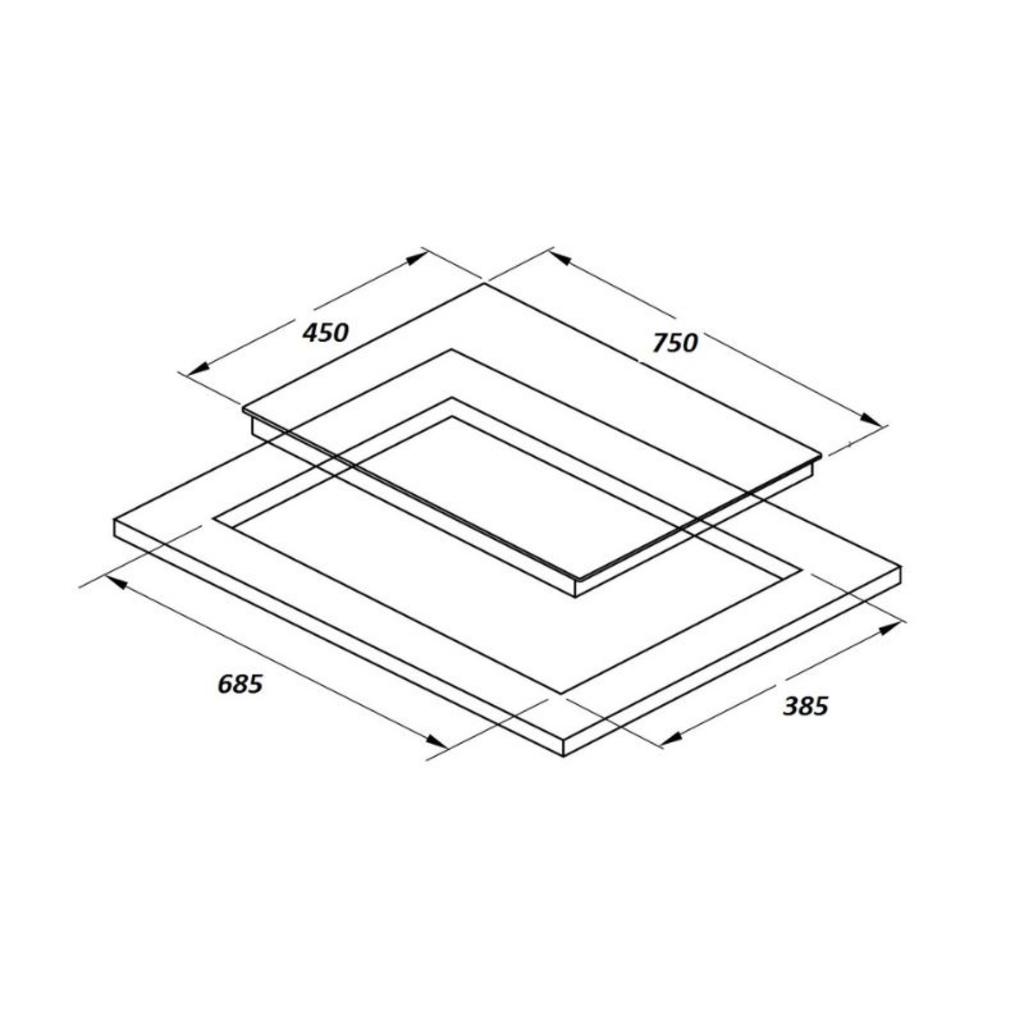 Thông số kỹ thuật Bếp ga âm binova BI-282-DH
