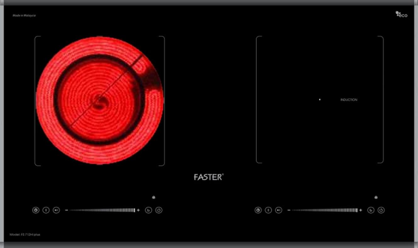 Bếp từ kết hợp hồng ngoại Faster FS 712HI Plus