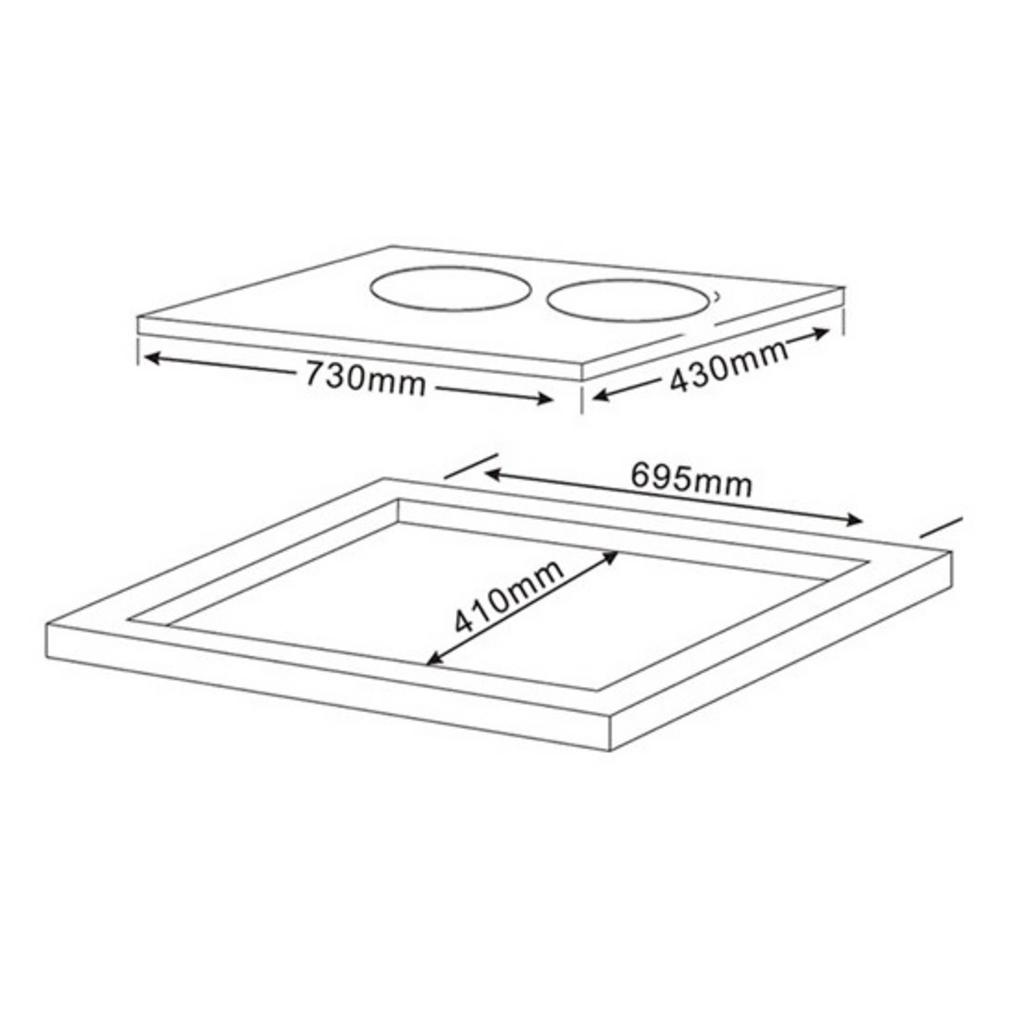 Thông số kỹ thuật Bếp từ kết hợp hồng ngoại Teka IBC 72301