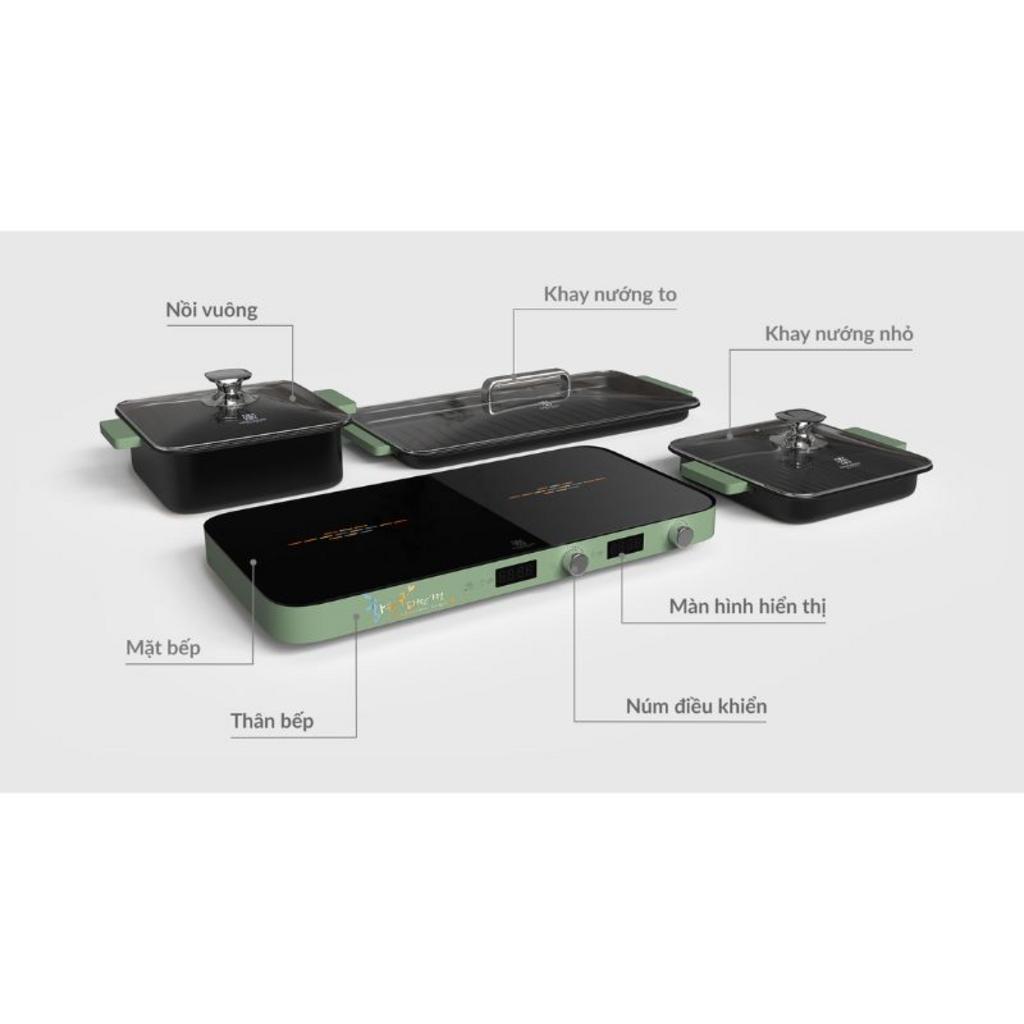 Ưu điểm Bếp đôi 2 từ đa năng Hawonkoo MCEH-200-II-GE